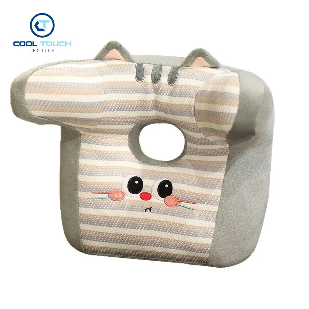 Striped Puppy Chair Headrest Pillow 1