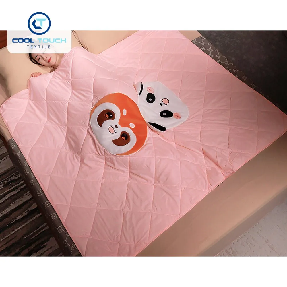 Reversible Panda Pillow-Blanket, Ice Silk 2