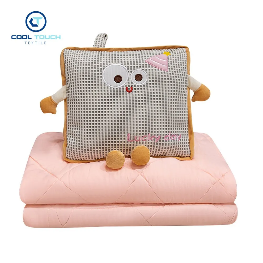 Waffle Ice-Bean Emoji Pillow-Blanket 1