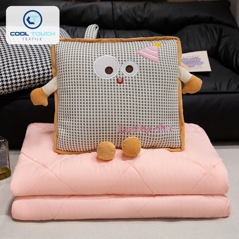 Waffle Ice-Bean Emoji Pillow-Blanket 5