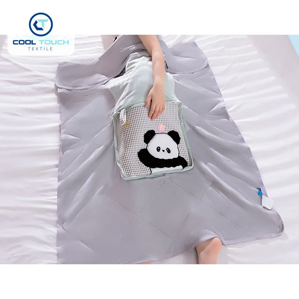 Waffle Ice-Silk Animal Pillow-Blanket 2