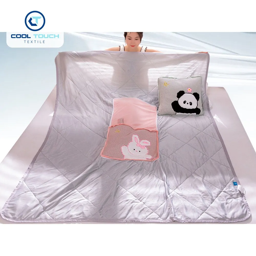 Waffle Ice-Silk Animal Pillow-Blanket 4