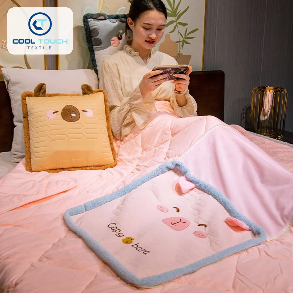 Latex Ice-Silk Pillow-Blanket, Thick Cushion 2
