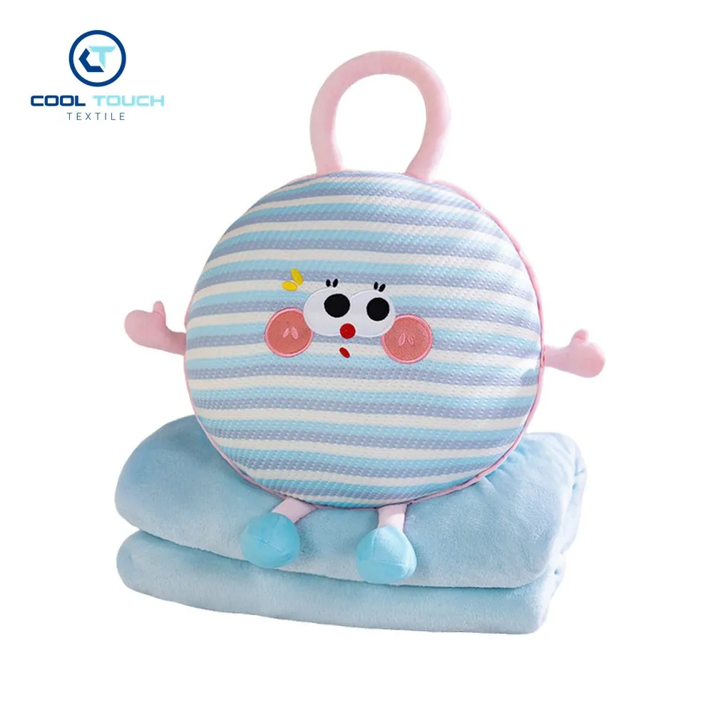 Dopamine Striped Pillow-Blanket, Round or Square 1