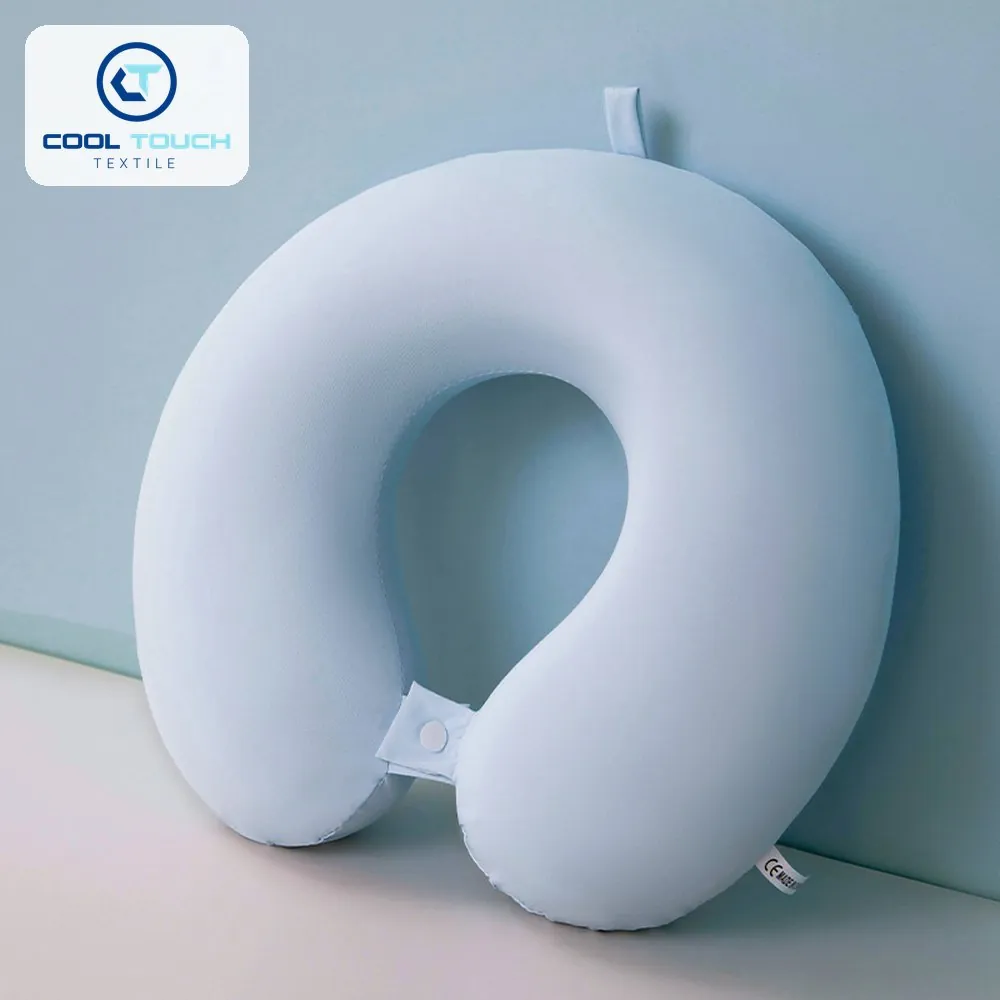 Ice-Silk Memory-Foam U-Shaped Neck Pillow with Case Option 3