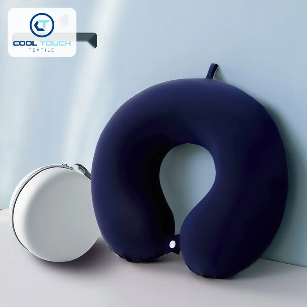 Ice-Silk Memory-Foam U-Shaped Neck Pillow with Case Option 4