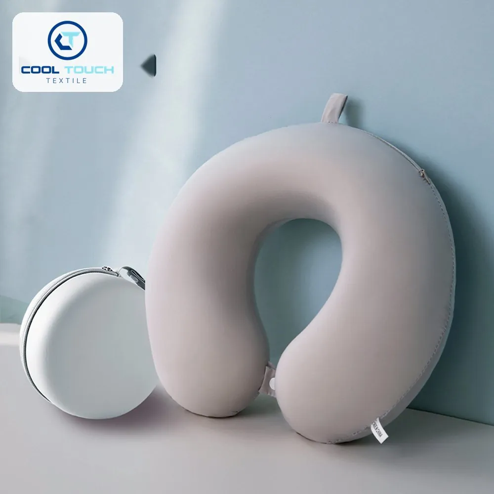 Ice-Silk Memory-Foam U-Shaped Neck Pillow with Case Option 5
