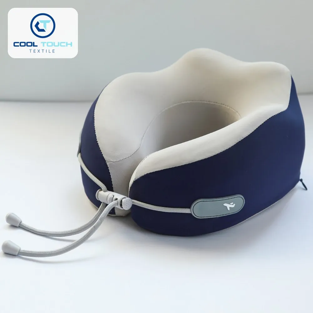 Ergonomic Ice-Silk Memory U-Pillow with Drawstring & Case 5