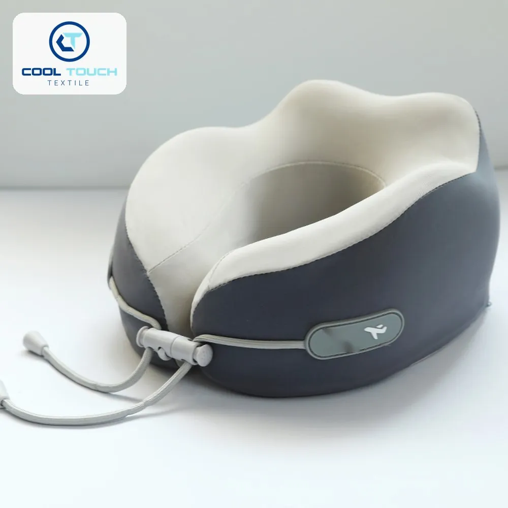 Ergonomic Ice-Silk Memory U-Pillow with Drawstring & Case 6