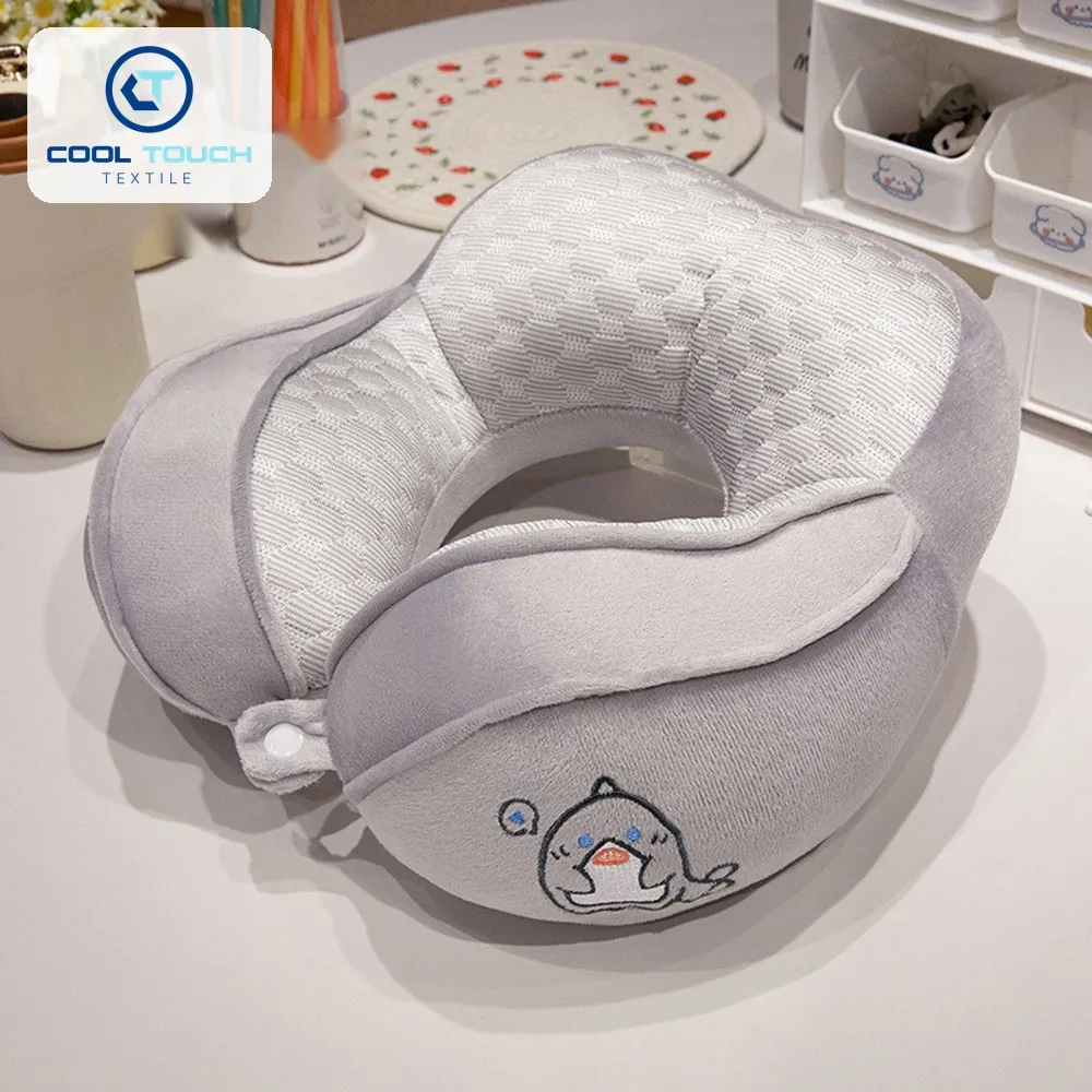 Double-Hump Ice-Bean U-Pillow 30×26 cm 2