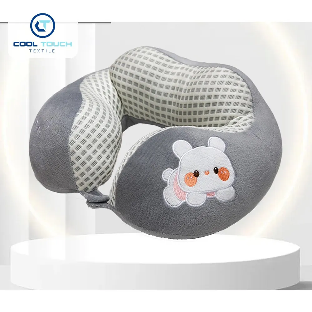 Waffle Ice-Silk Double-Hump U Pillow 3