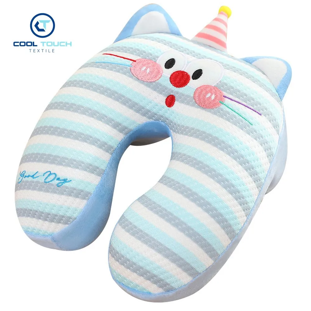 Striped Ice-Silk U Pillow – PP or Memory Foam 1